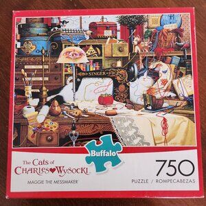 Buffalo Maggie The Messmaker The Cats Of Charles Wysocki Jigsaw Puzzle 750 Piece